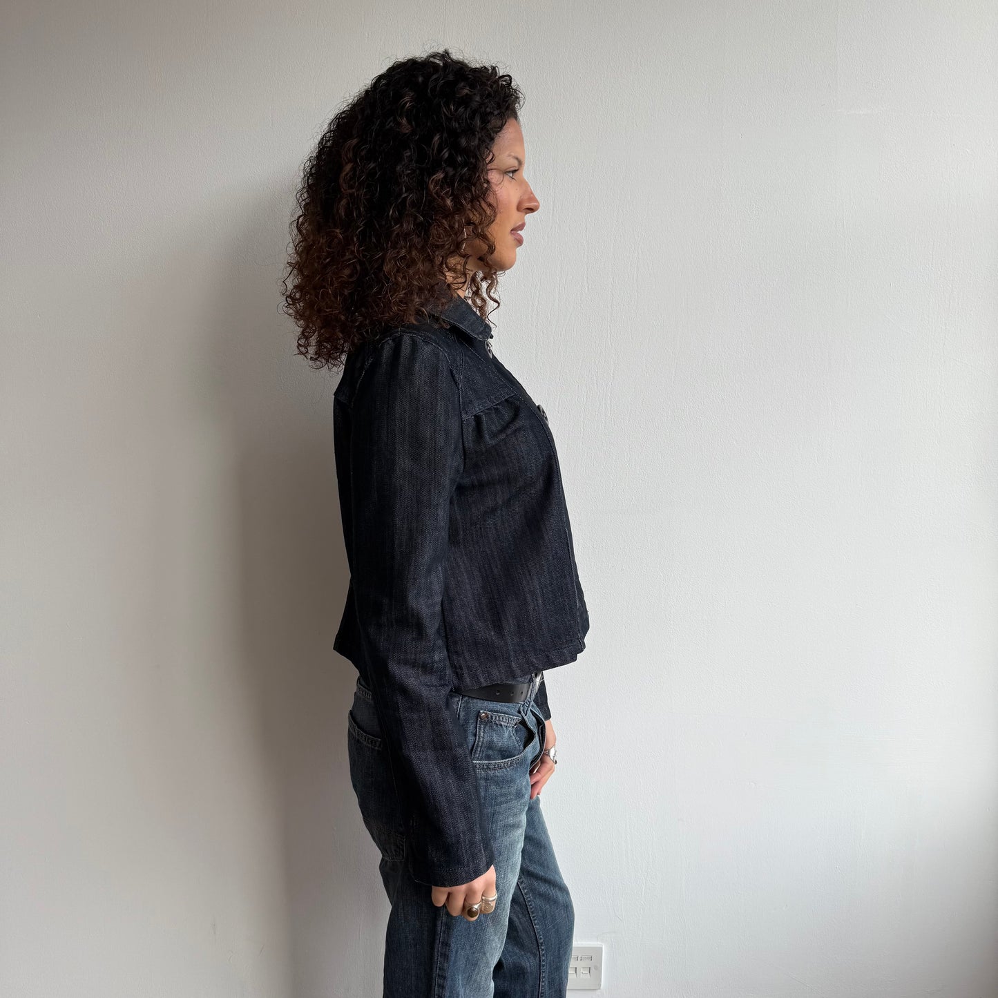 Denim peacoat - Size M