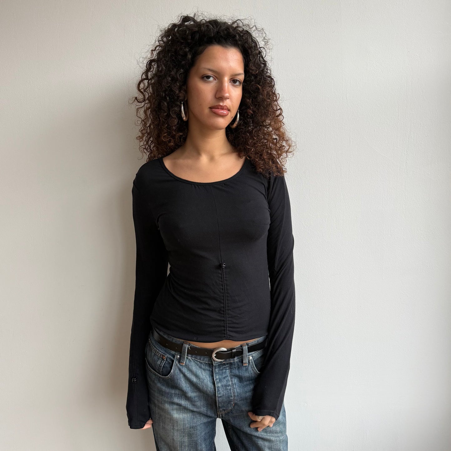 Cop Copine black toggle top - Size S