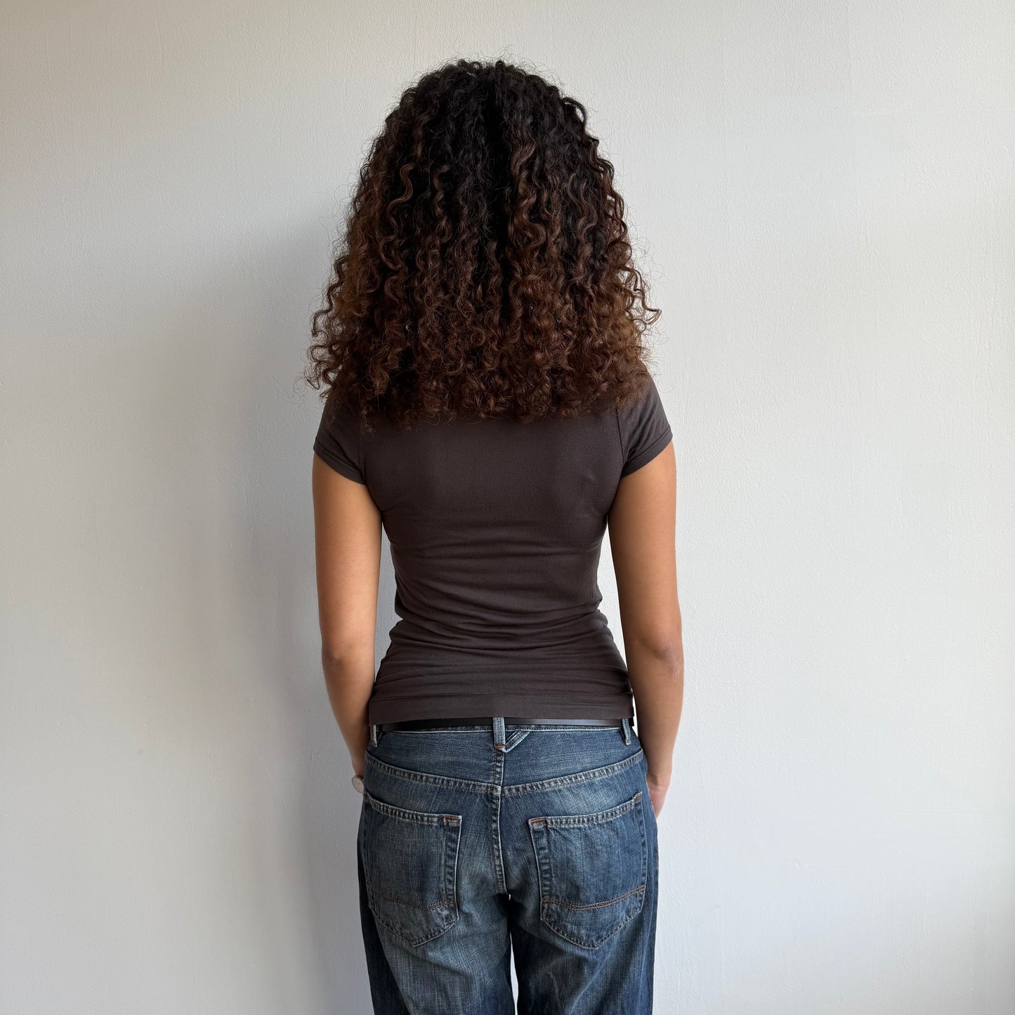 Brown slouchy tshirt - Size S/M