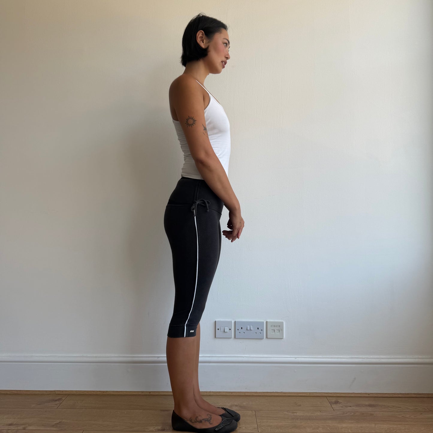 Adidas tie side capris - Size XS
