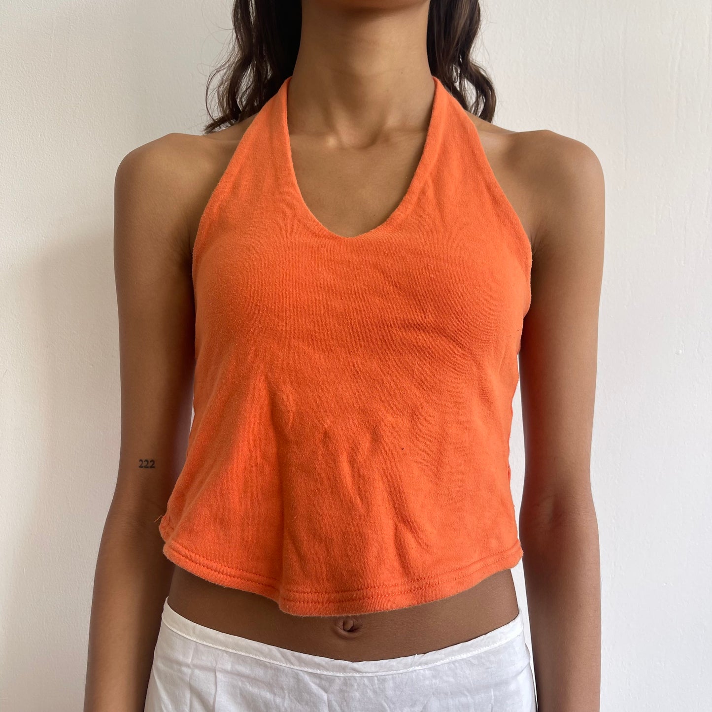 Orange halterneck - Size S