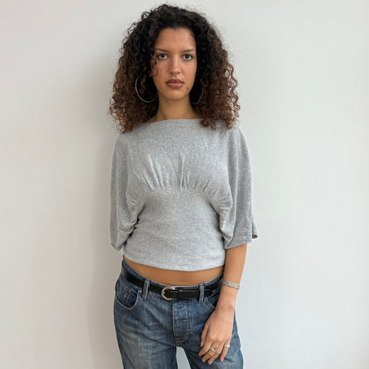 Grey batwing knit - Size S