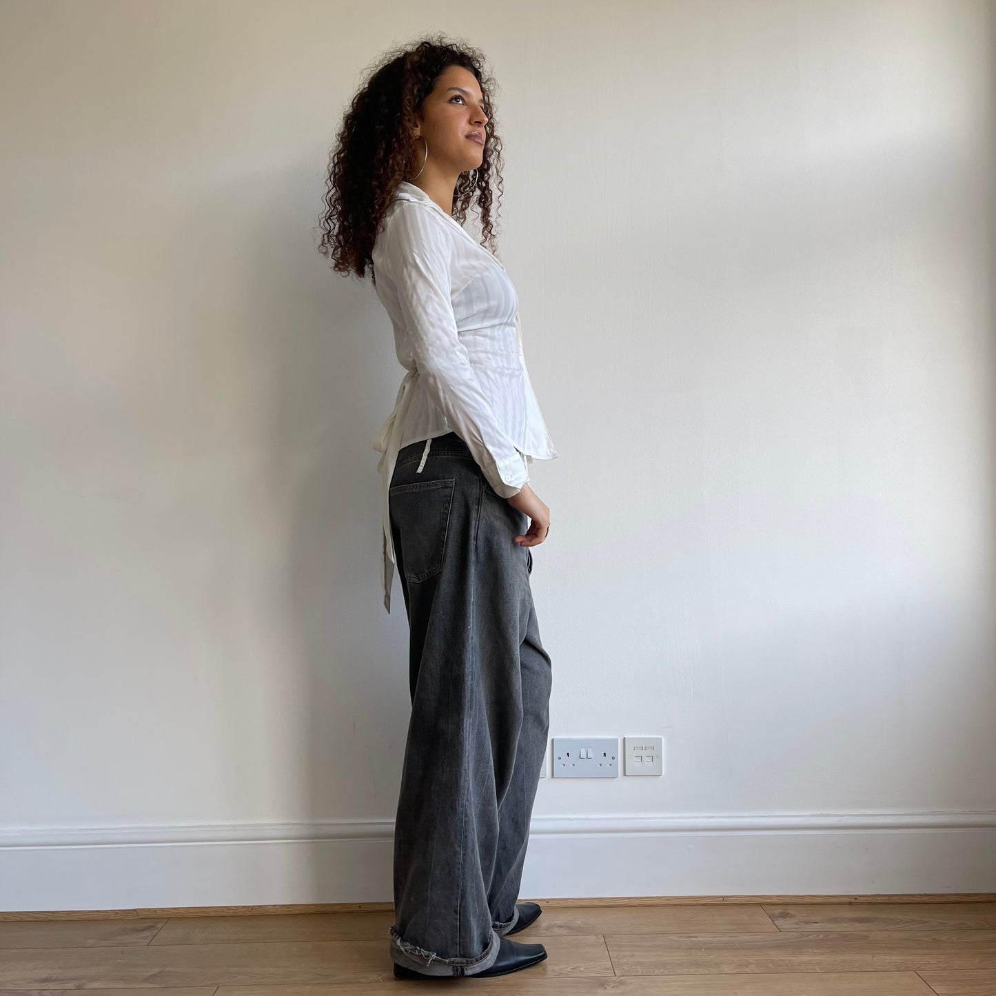 White button wrap shirt - Size S