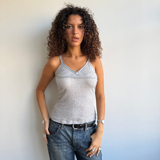 Grey cami top - Size S