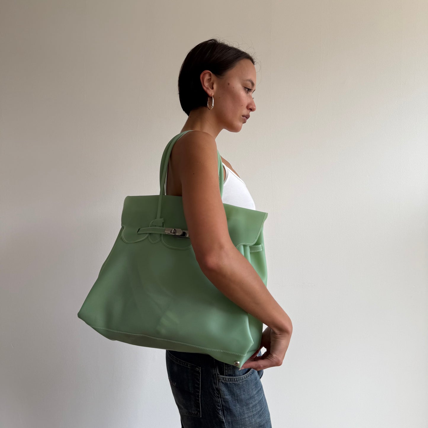 Mint jelly ‘firkin’ bag - One Size