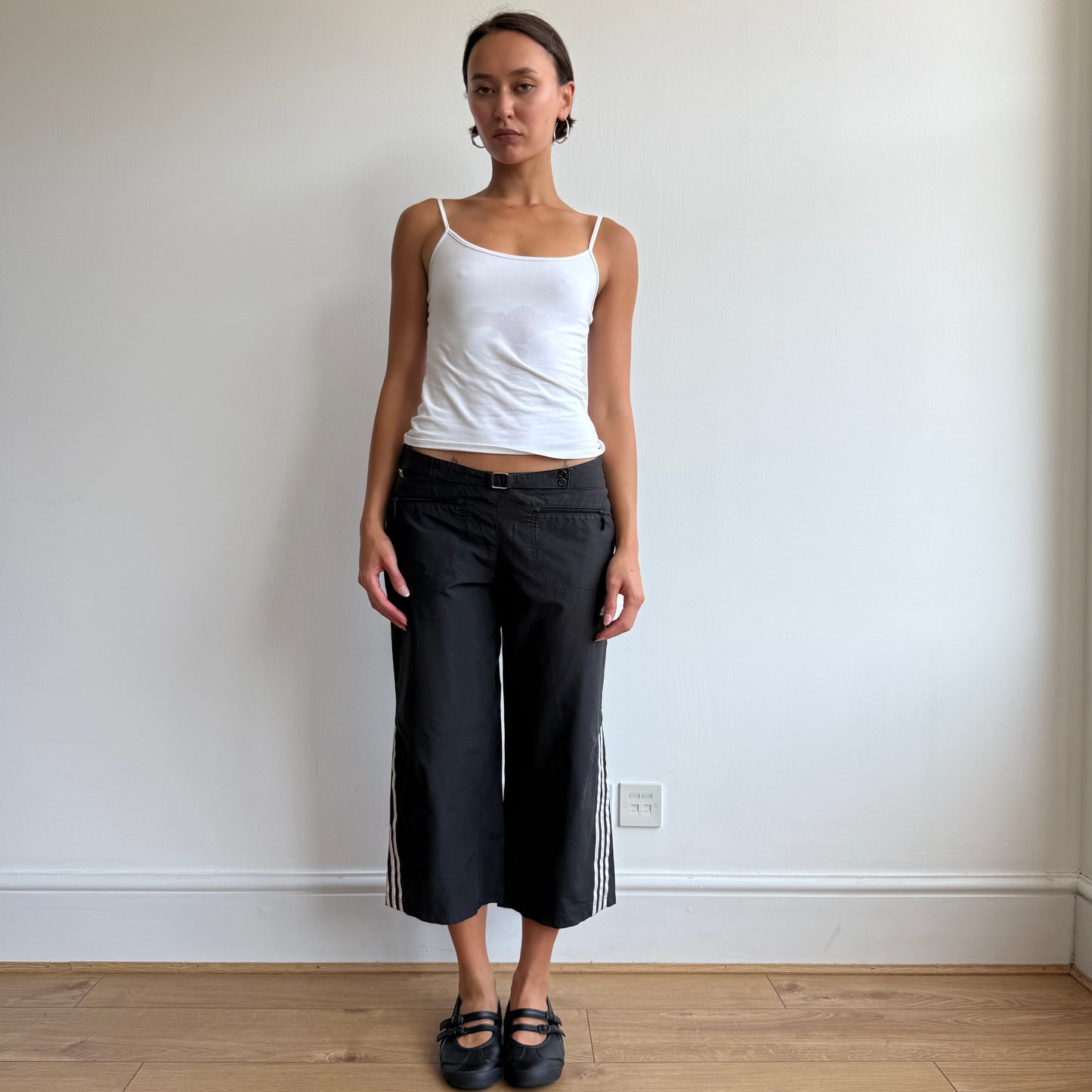 Black Adidas belt capris - Size S/M