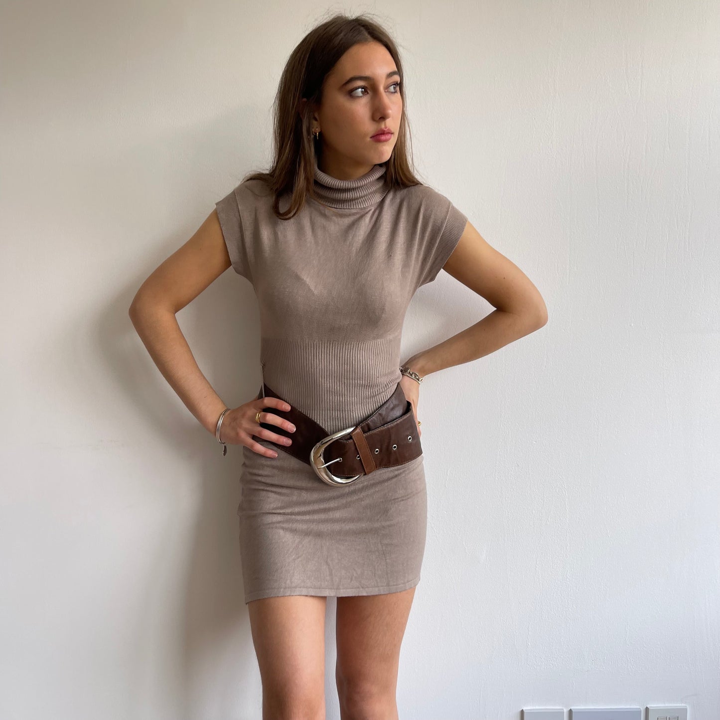 Large brown belt - OS