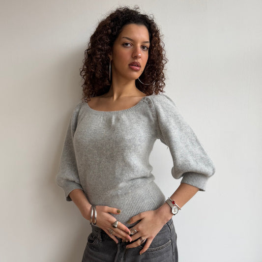 Grey batwing knit - Size S
