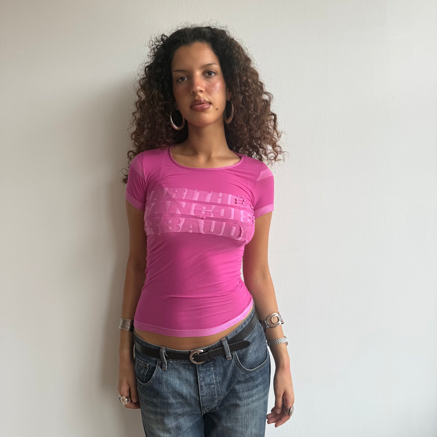 Marithé et Francois Girbaud mesh top - Size S