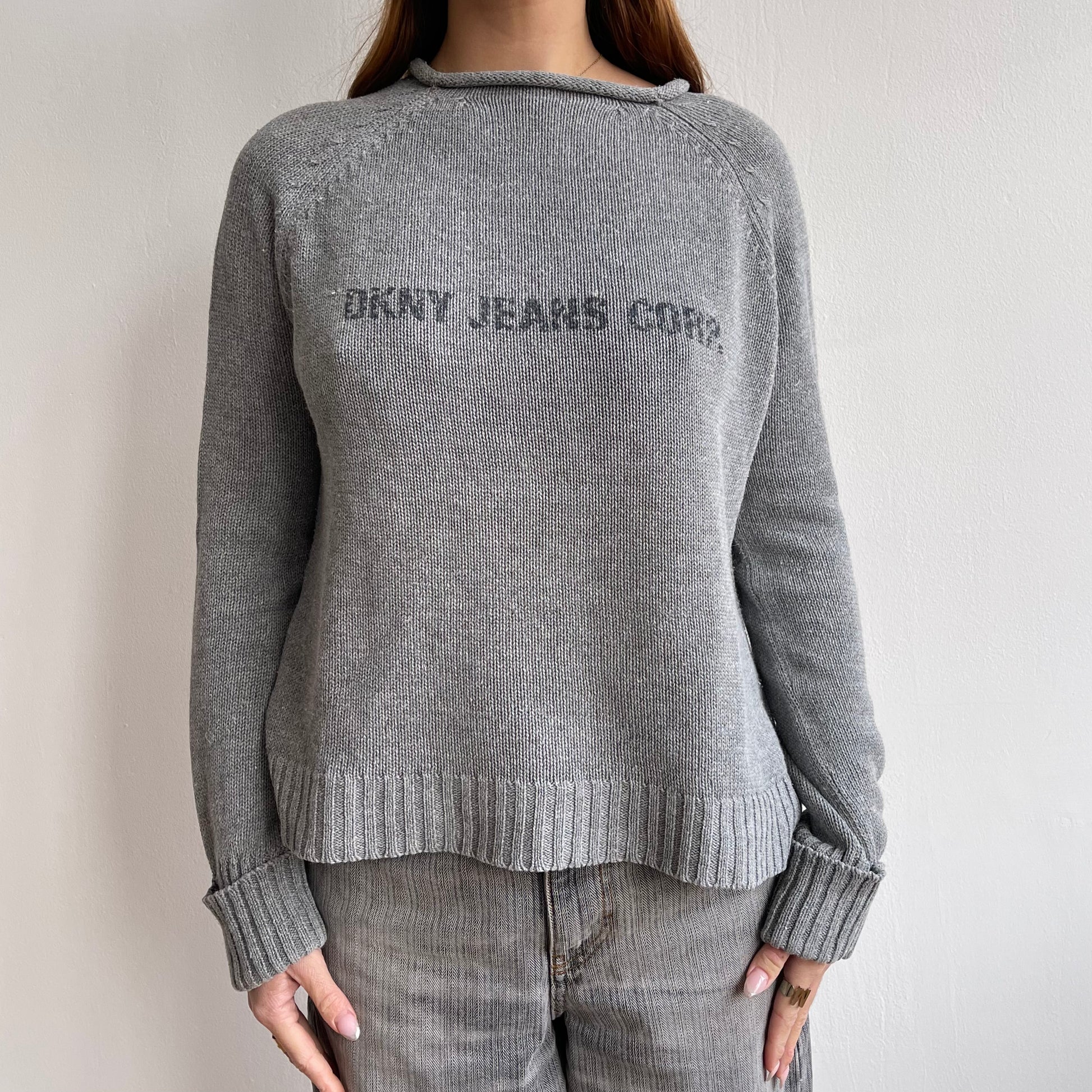 Dkny best sale grey jumper