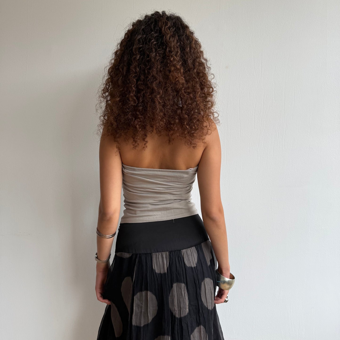 Taupe bandeau top - Size S