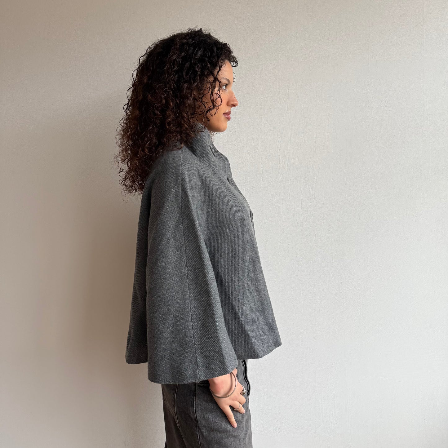 Grey swing coat - Size M