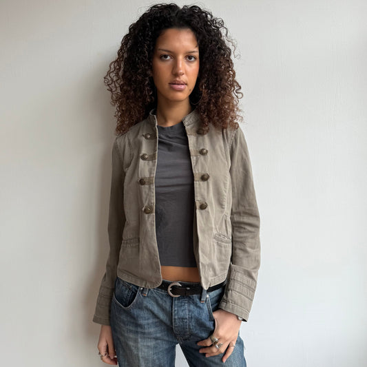 Khaki military jacket - Size S