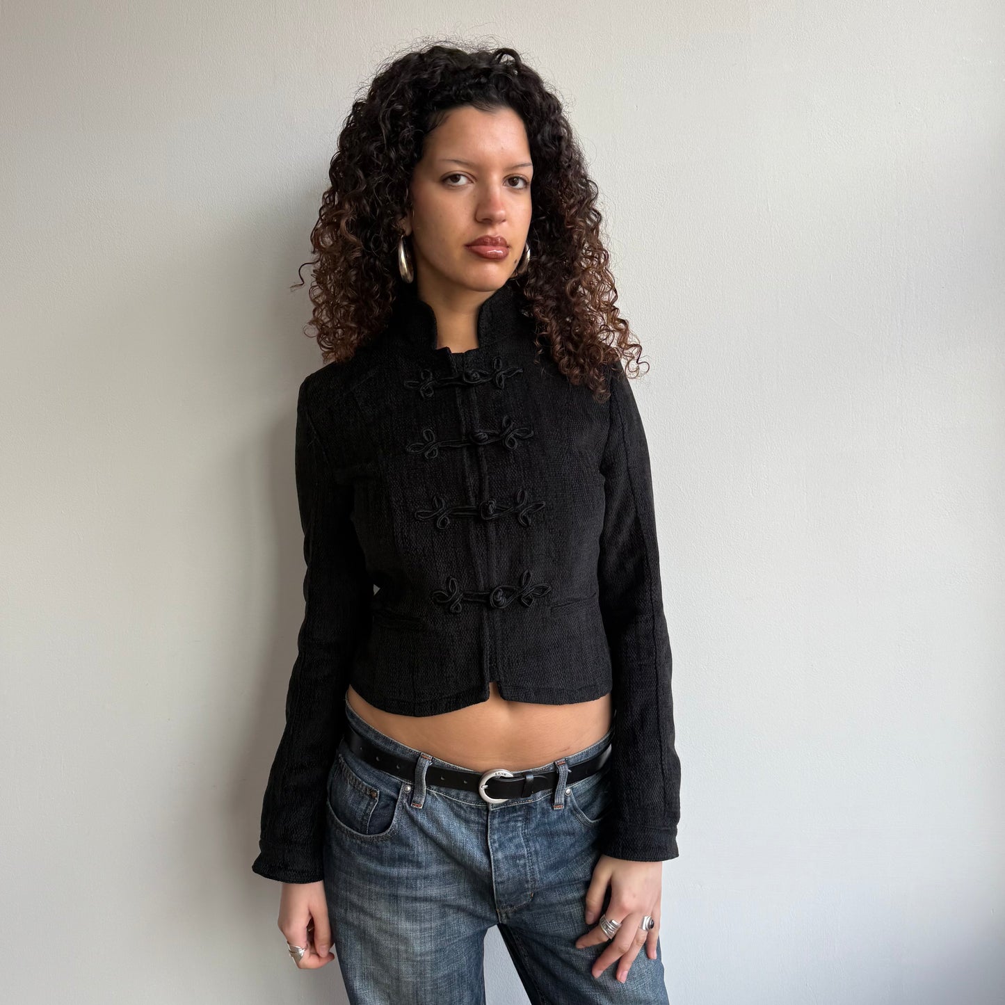 Charcoal clasp jacket - Size S