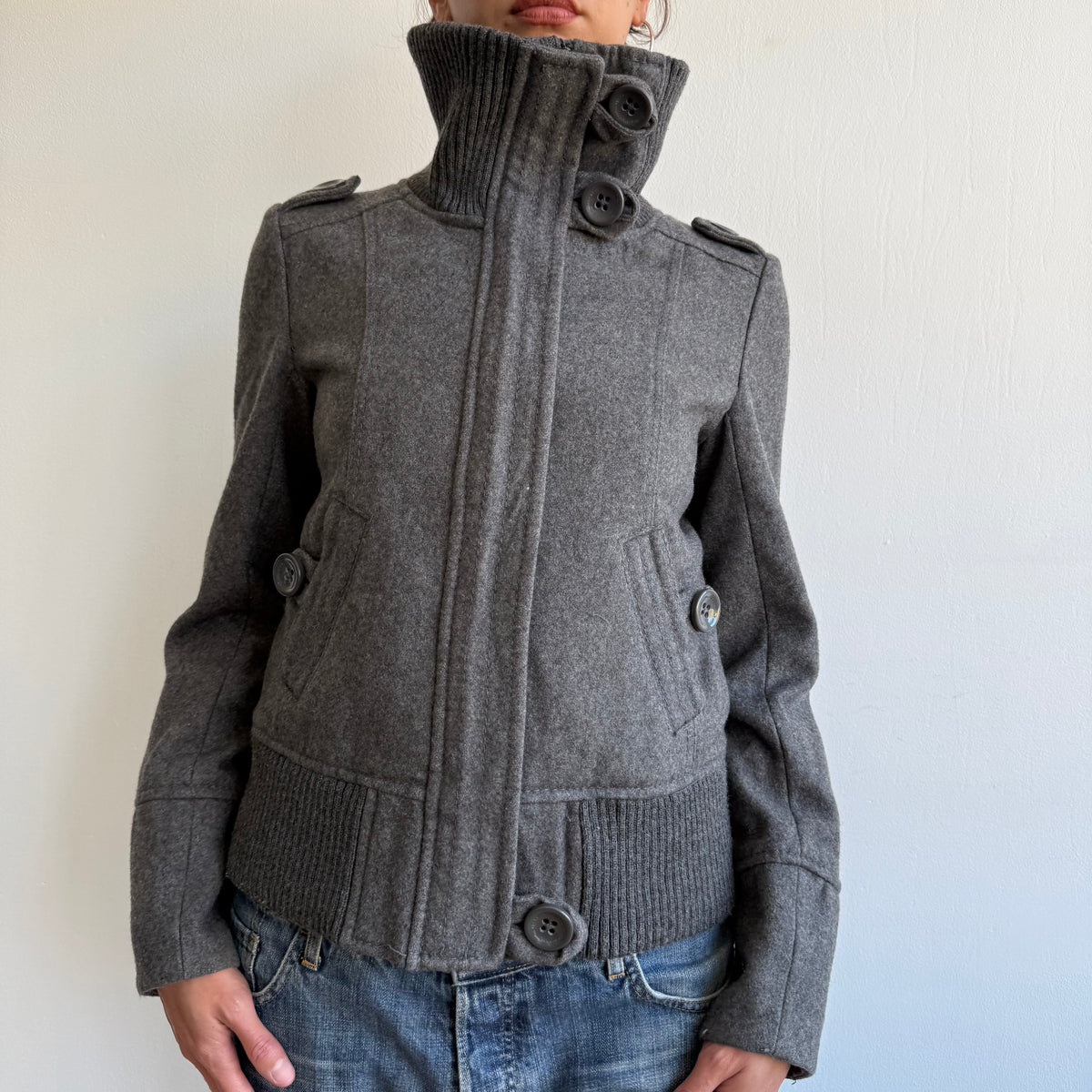 Grey bomber jacket - Size M