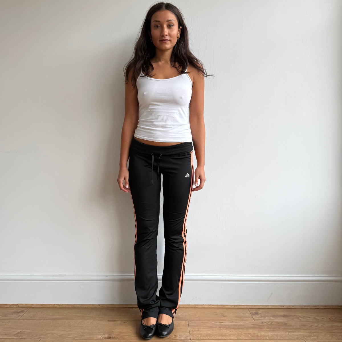Black + Orange Adidas yoga pants - Size XS