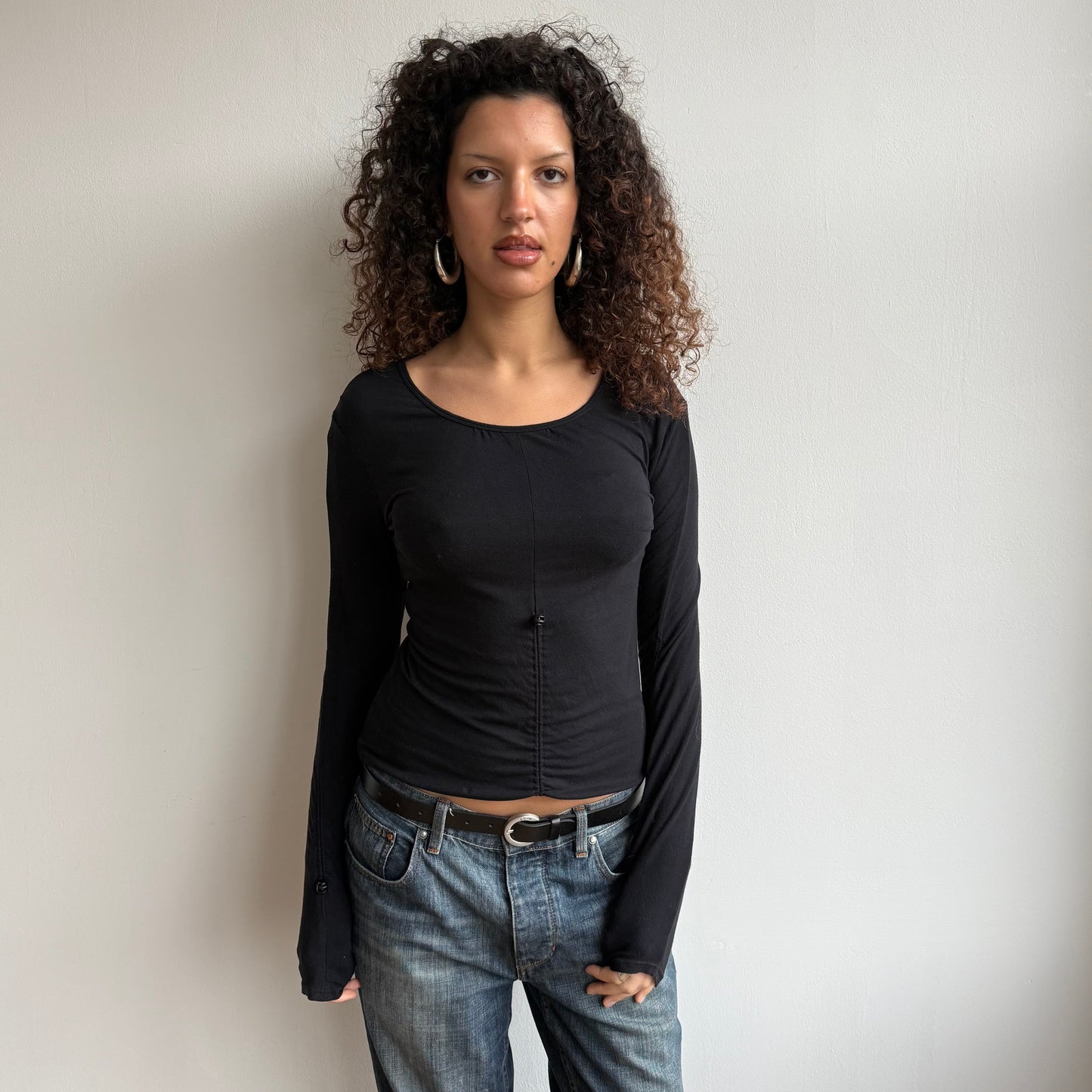Cop Copine black toggle top - Size S