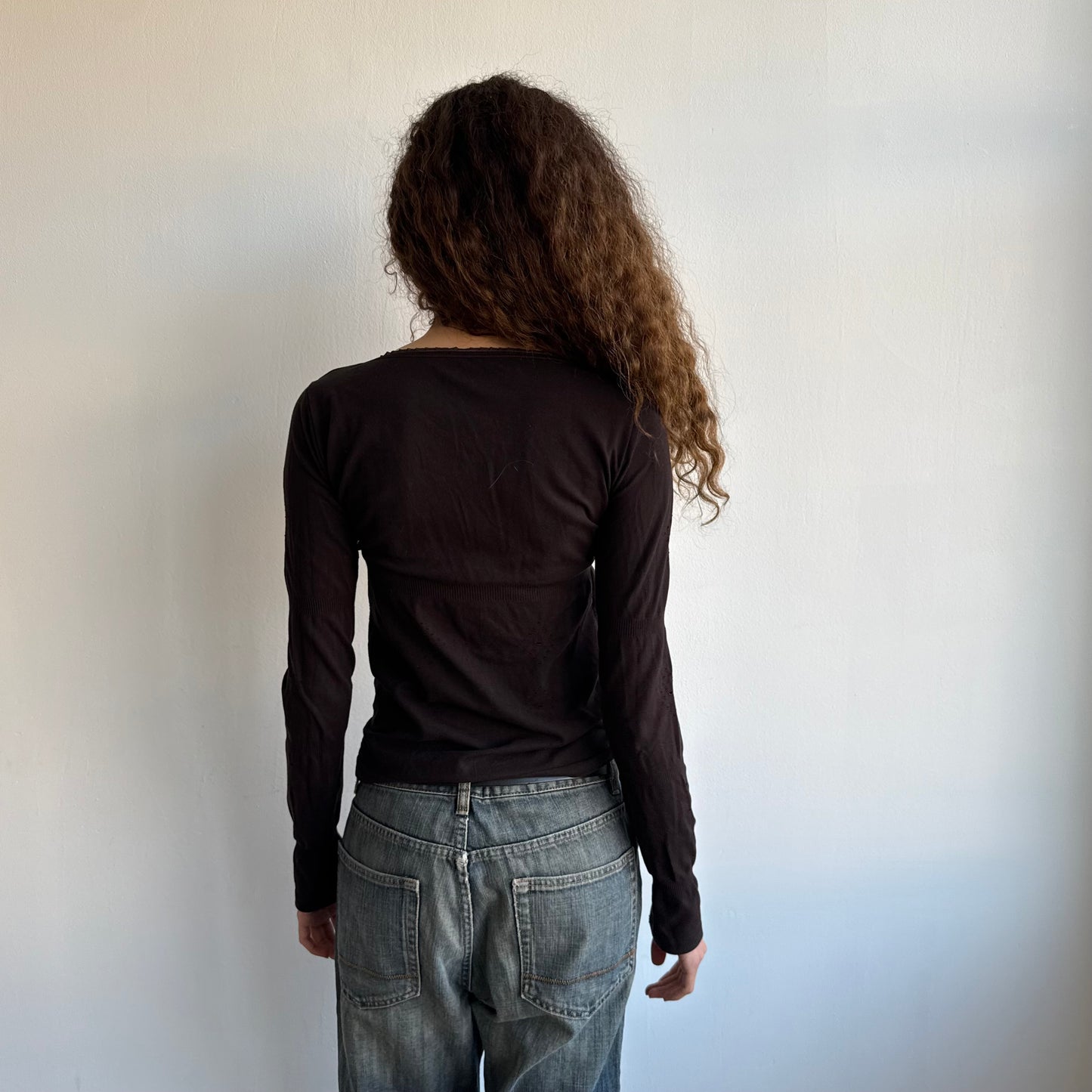 Brown MFG long sleeve top - Size M