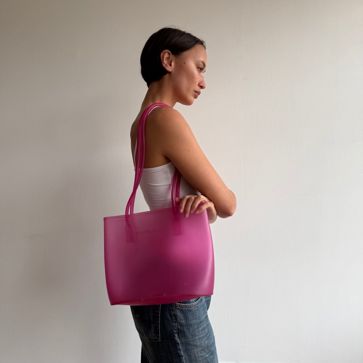 Hot pink jelly bag - One Size