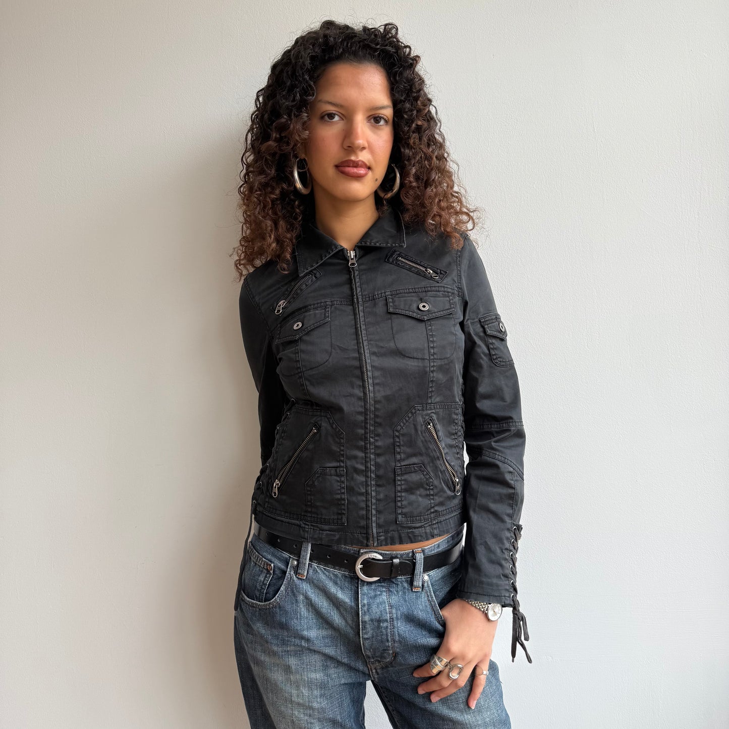 Black corset jacket - Size S