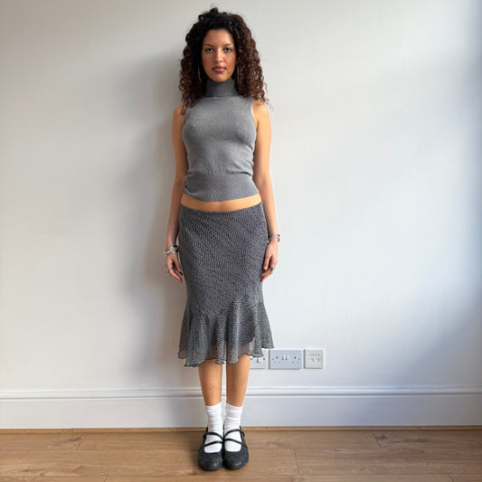 Polka dot midi skirt - Size S