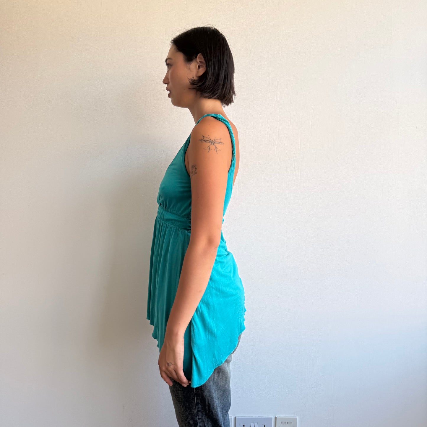 Teal floaty top - Size S