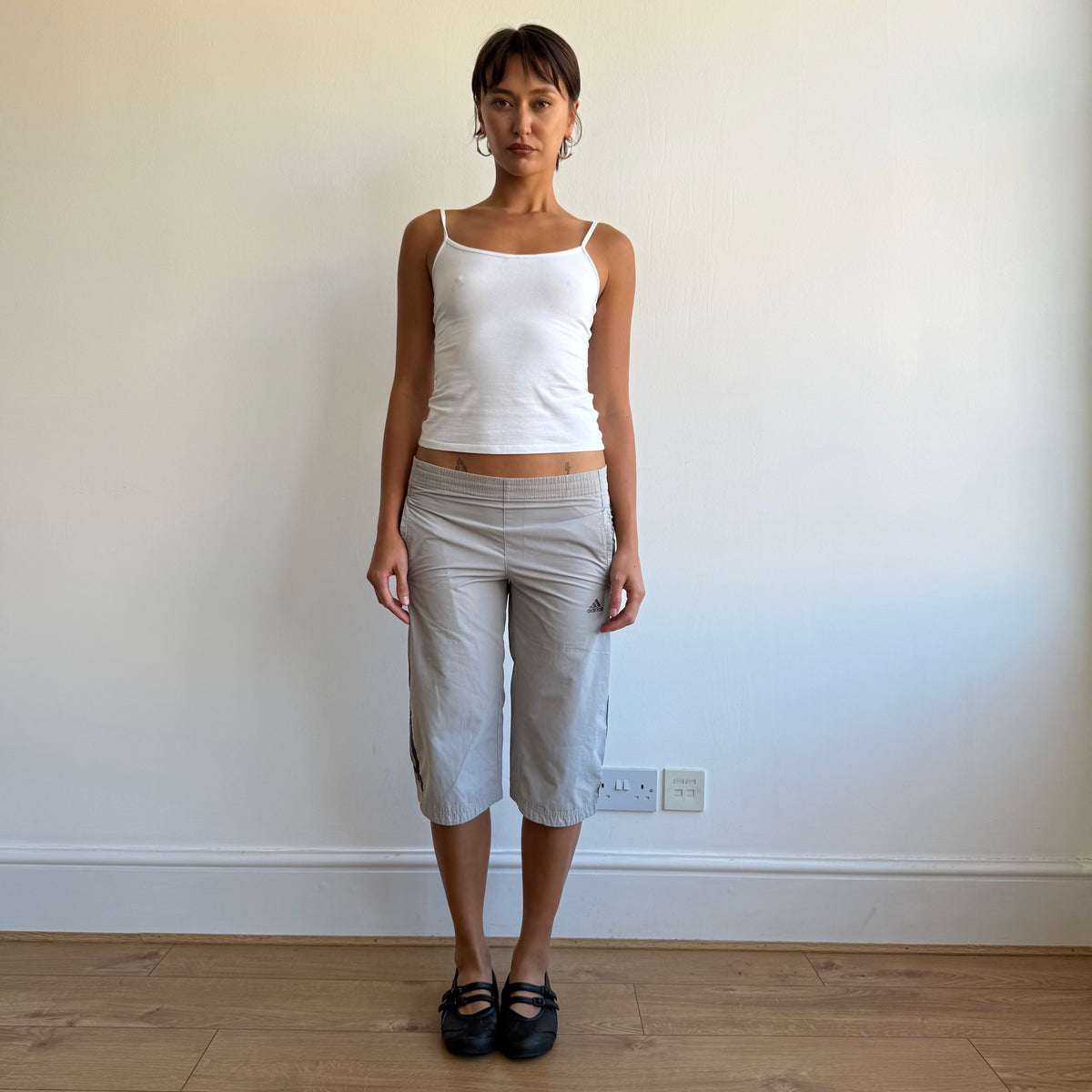 Grey Adidas cargo capris - Size XS