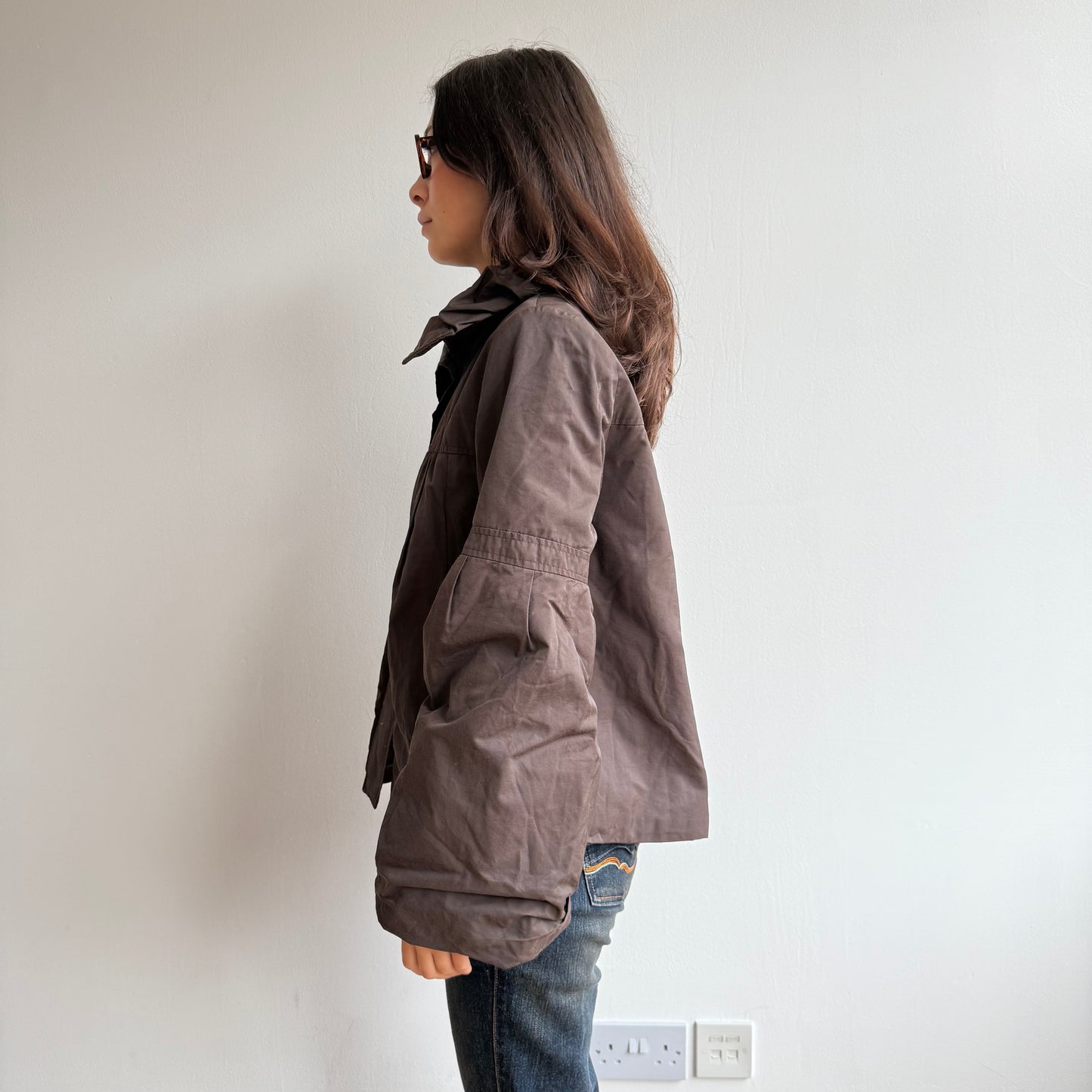 Brown archival puffer - Size S