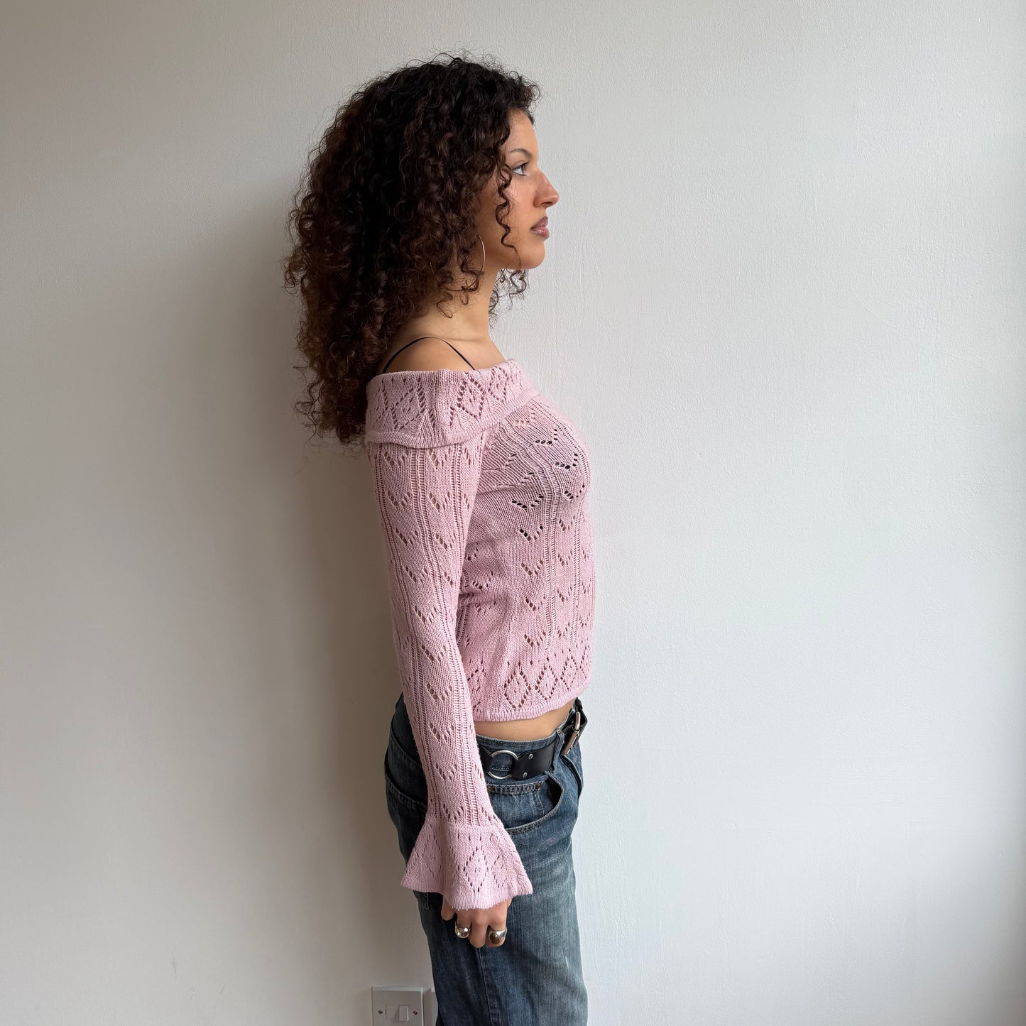 Pink Bardot knit - Size S