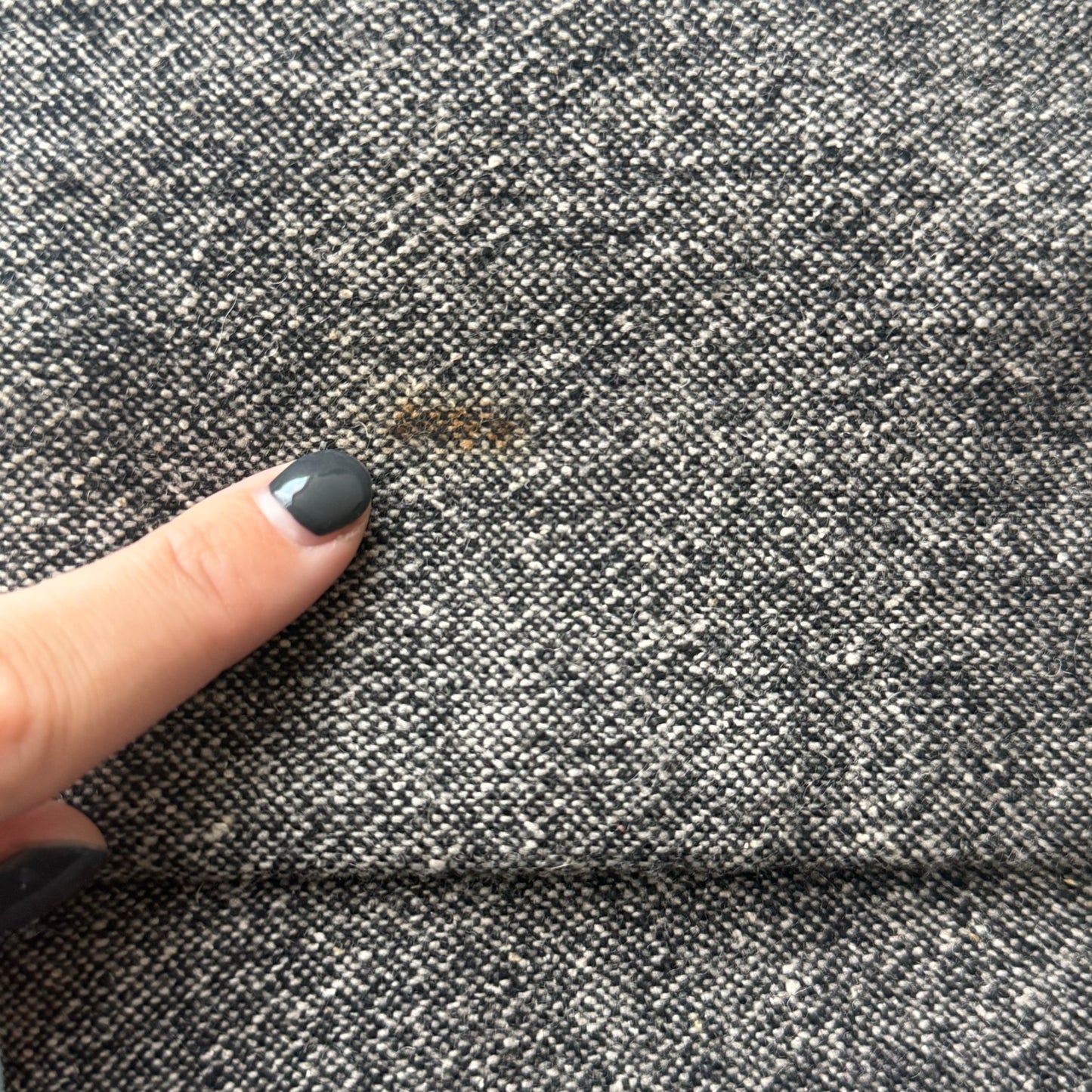 Grey tweed peacoat - Size S
