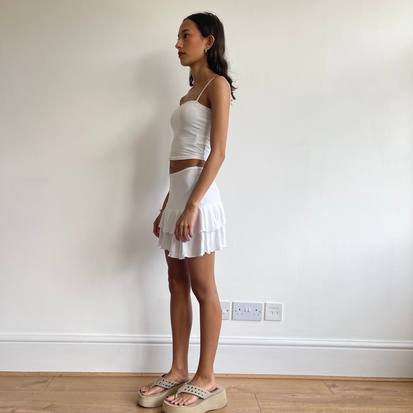 White rara mini skirt - Size M