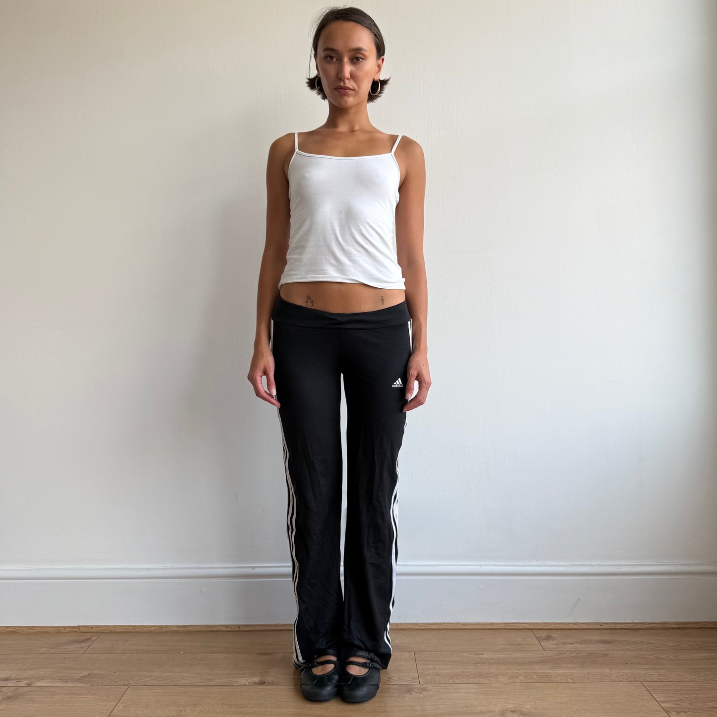 Black Adidas flared yoga pants  - Size S