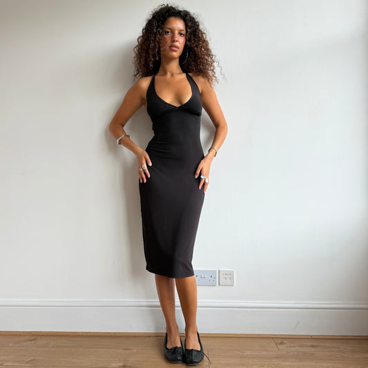 Miss Sixty slinky brown dress - Size S