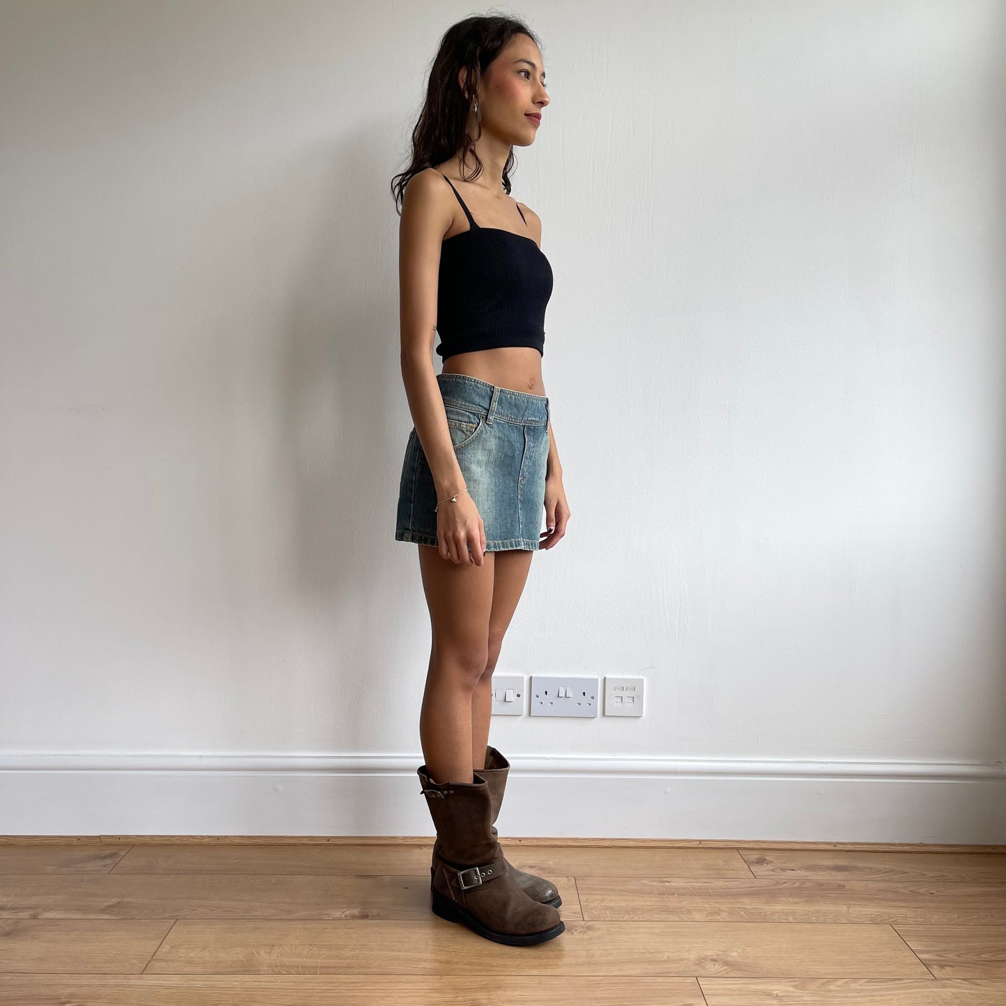 Denim mini skirt - Size S