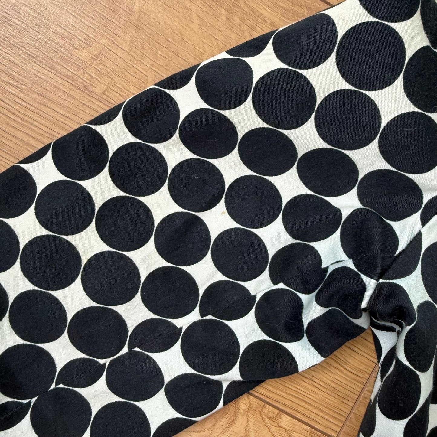 Polka dot long sleeve peacoat - Size S