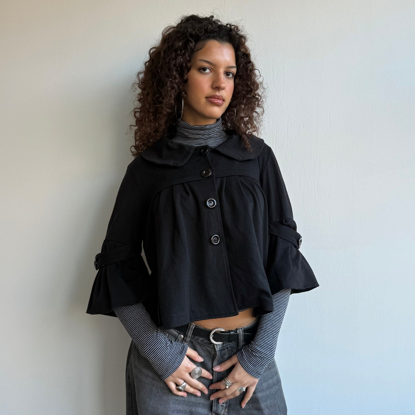 Black swing jacket - Size S