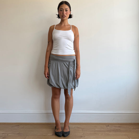 Grey midi bubble skirt - Size S