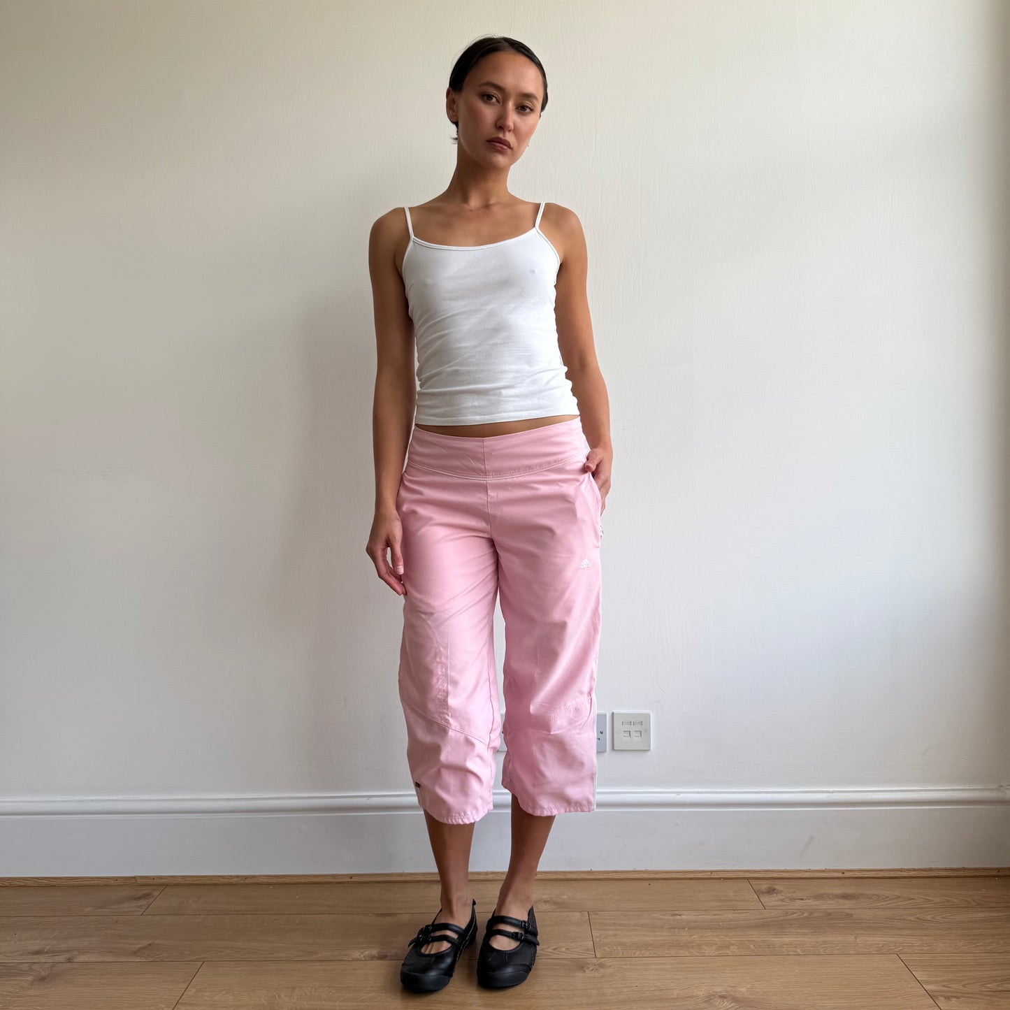 Baby pink Adidas capris - Size XS