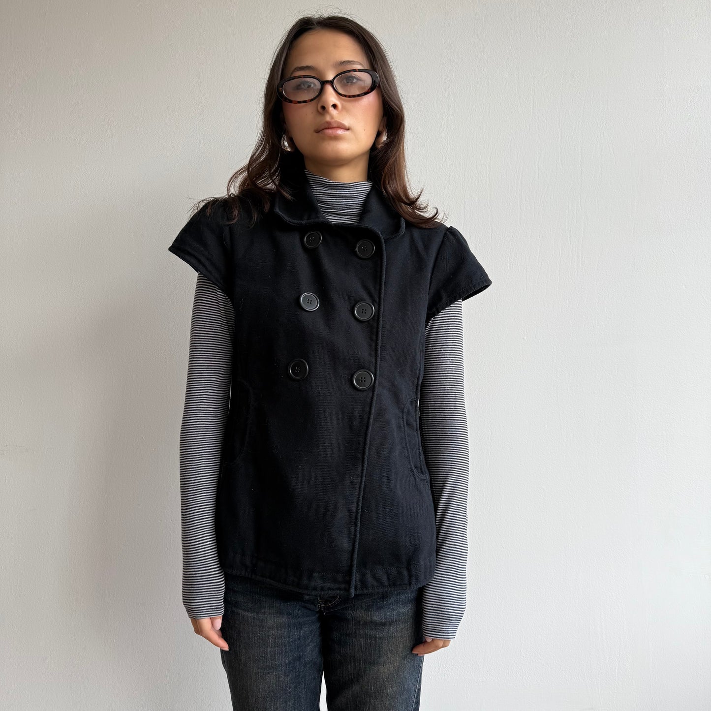 Short sleeve peacoat - Size S