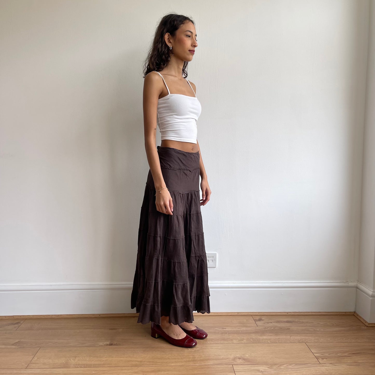 Brown rara midi skirt - Size S