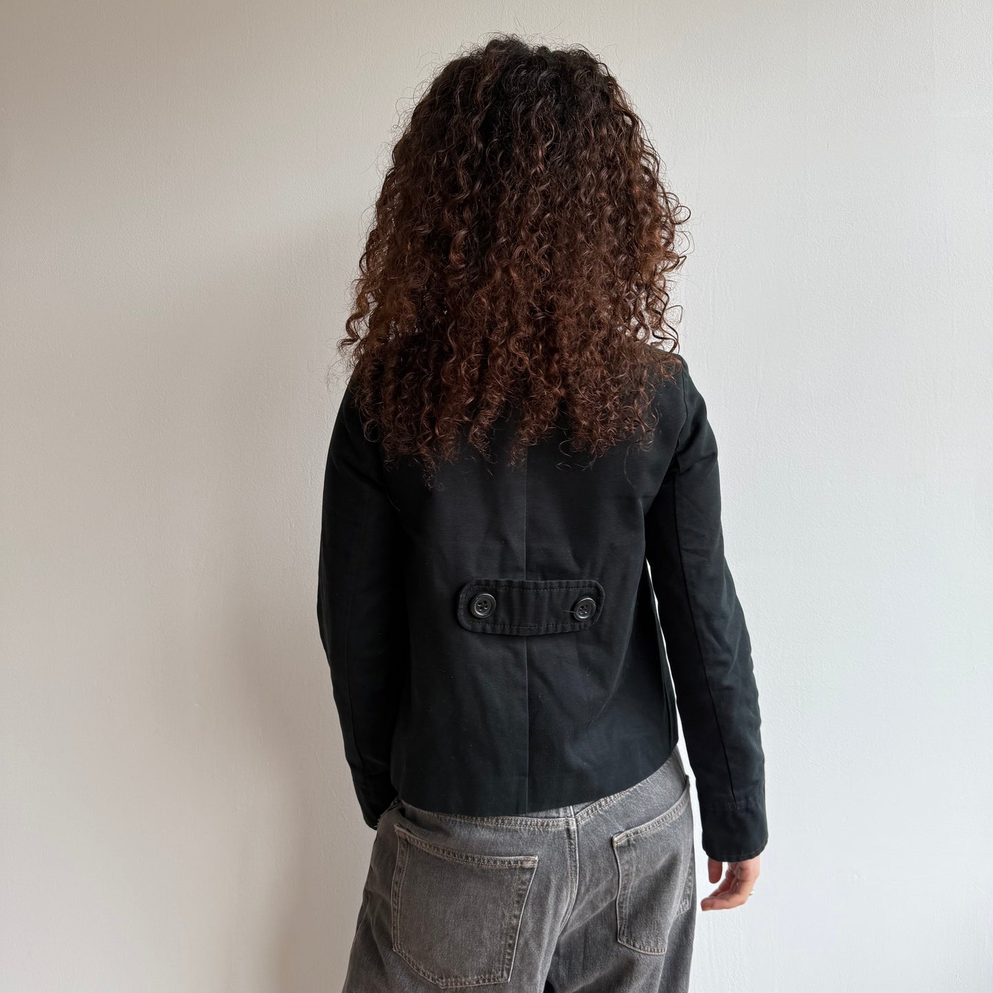 Black swing peacoat - Size S