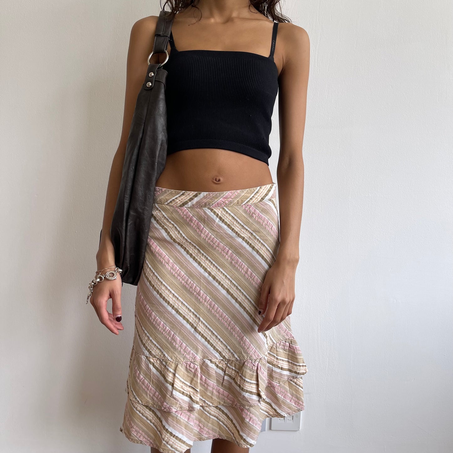 Striped midi skirt - Size s