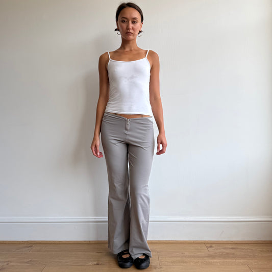 Taupe USA pro zip front yoga pants - Size M
