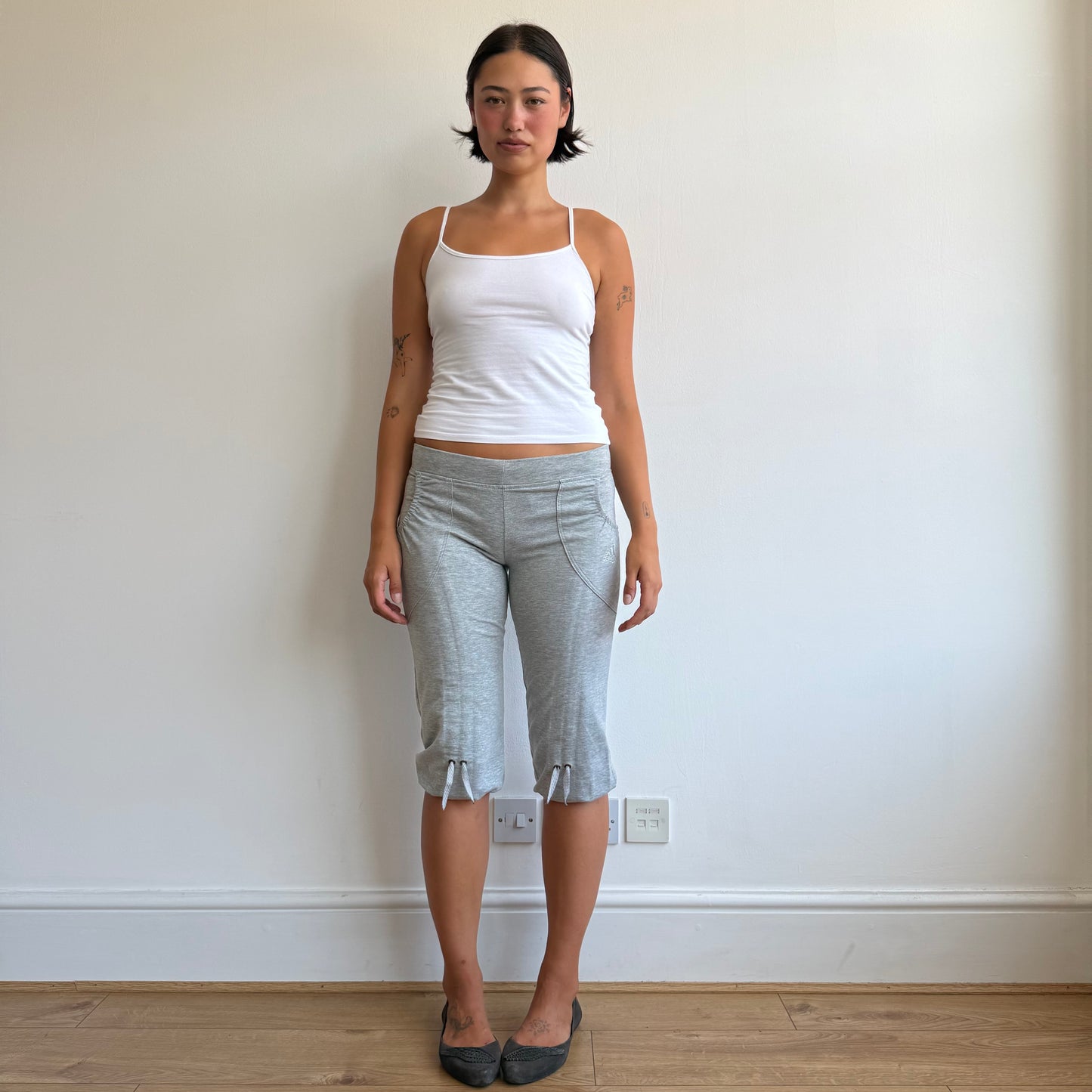 Grey Adidas bubble capris - Size M