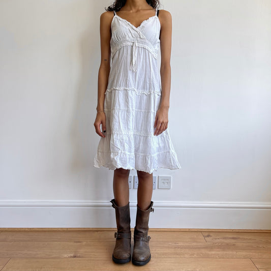 White boho summer dress - Size S