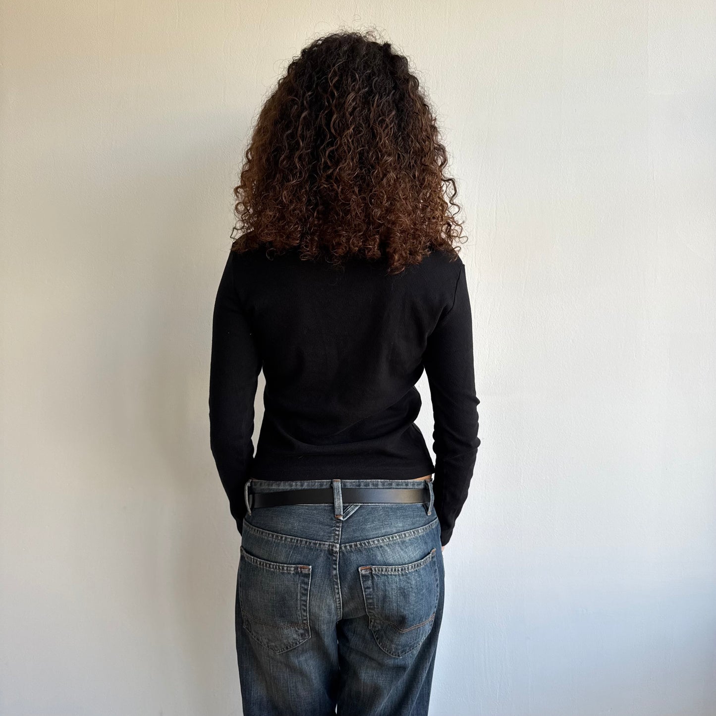 Black pointelle cardi - Size M