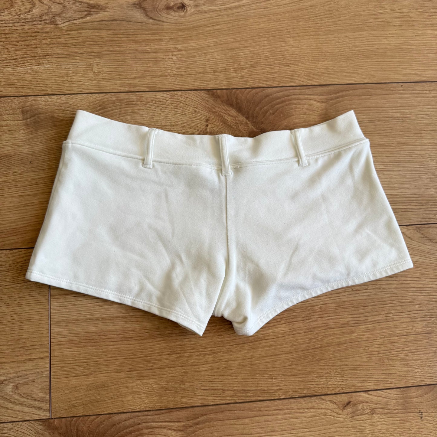 Cream Y-3 Adidas mini shorts - Size XS