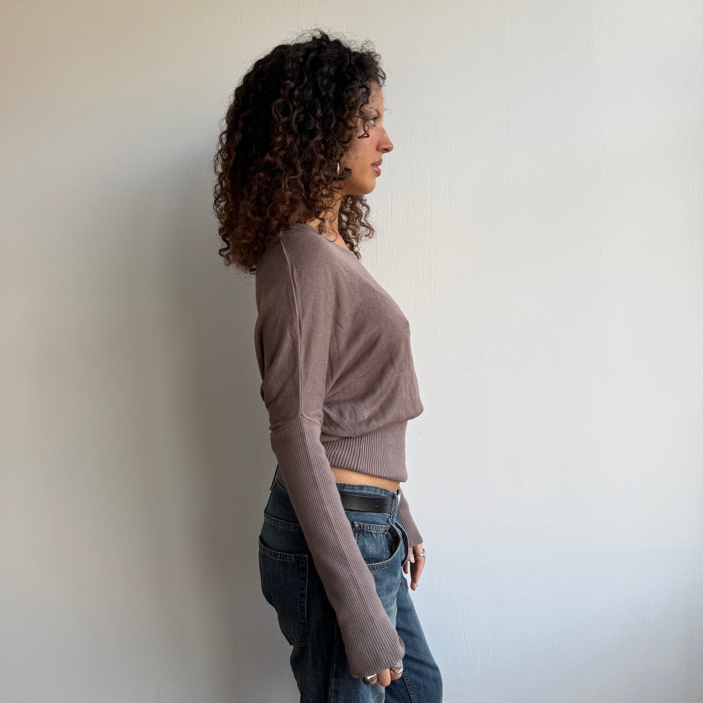 Taupe slouchy knit - Size S