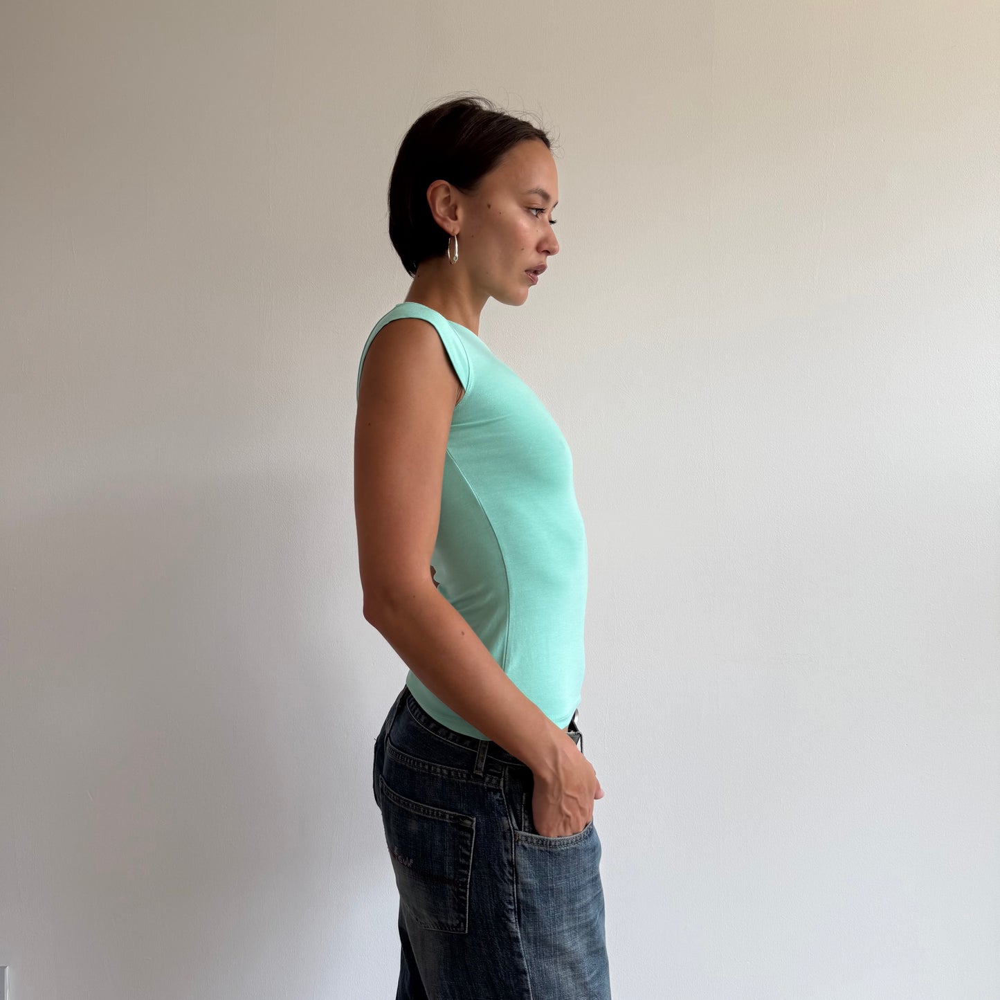 Mint baby tee - Size S