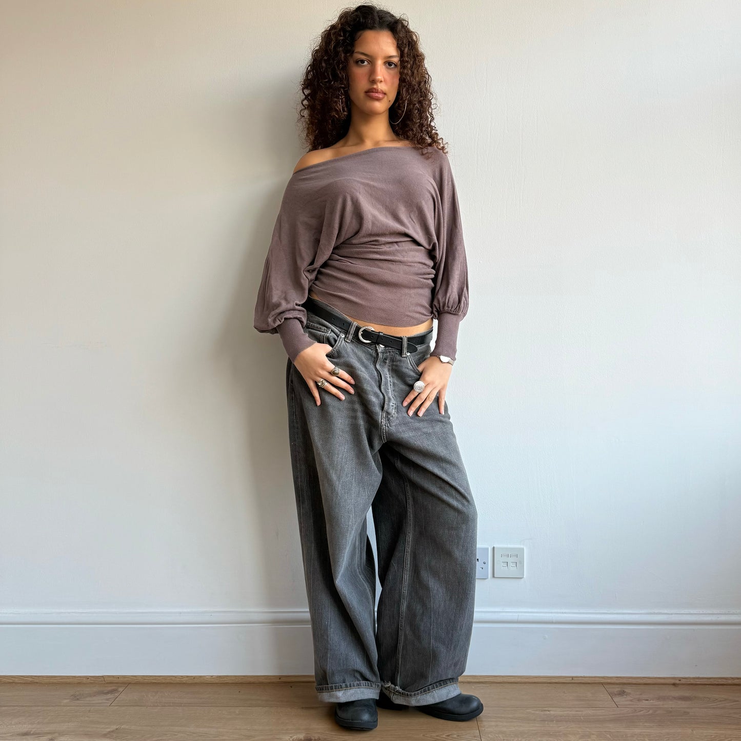 Taupe slouchy knit - One Size